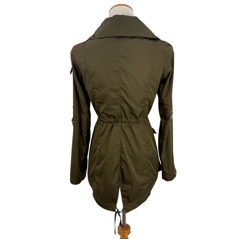 BCBGeneration Utility Military Anorak Parka Jacket Olive Green Gorpcore Armycore - Picture 11 of 16